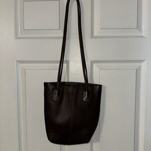 Vtg Y2k Boulder Ridge Brown Leather Shoulder Bag